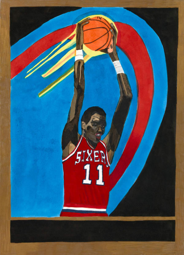 Jonas Wood Manute With Flaming Ball, 2010