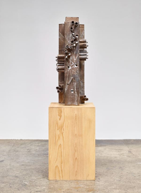 Mark Grotjahn Untitled (African II, Gated Front and Back Mask M44.b), 2015