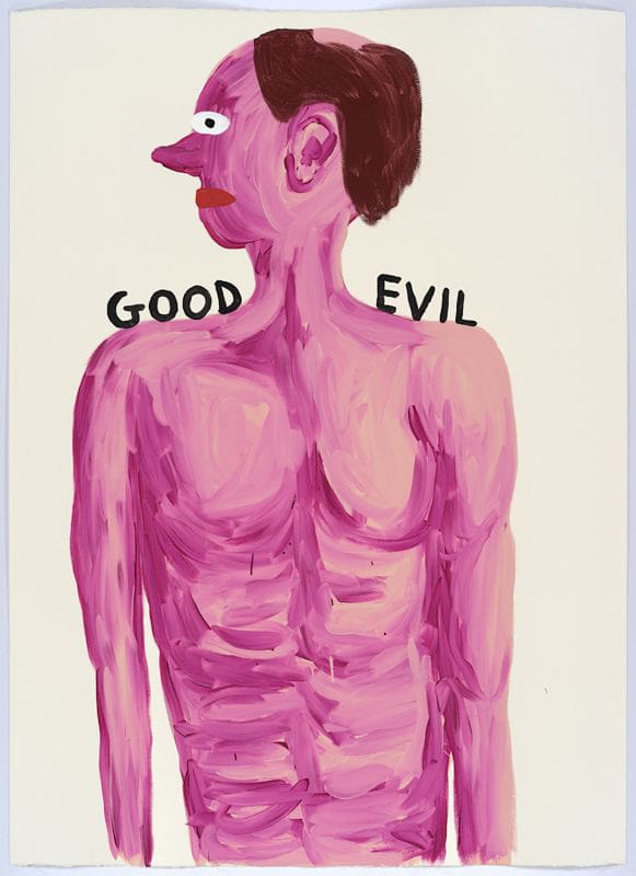 David Shrigley Untitled (Good, Evil), 2015
