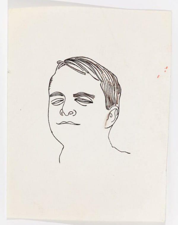 Andy Warhol Male Head, ca. 1952