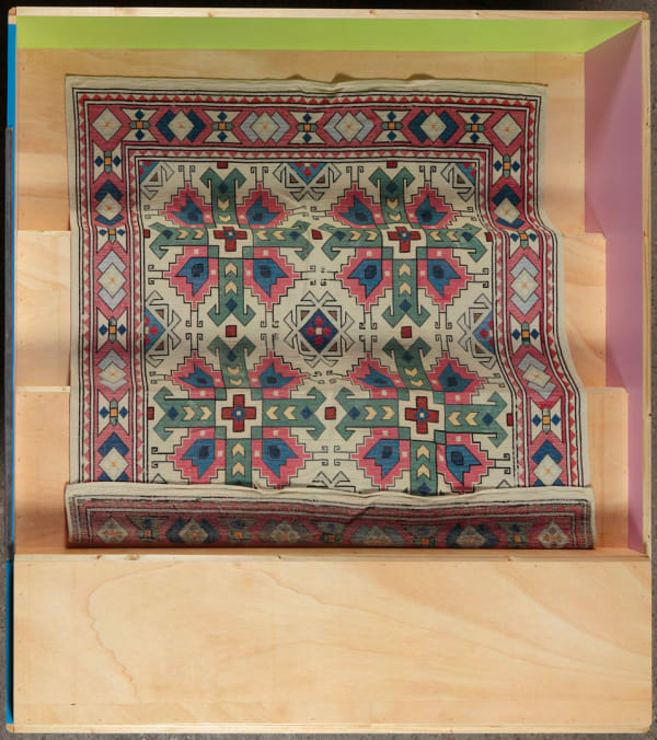 Manfred Pernice pezzo 1 (the only thing I know about the rug is the person who wanted to through it away), 2012