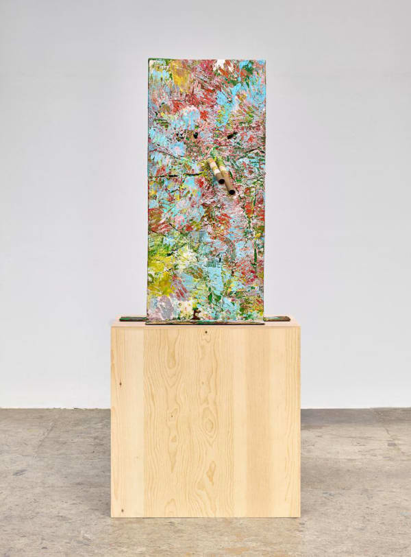 Mark Grotjahn Untitled (Lost Blue over Mountain Walk, Italian Mask M30.f), 2014