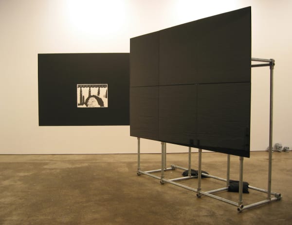 Banks Violette Twin-Screen (american murder anthem), 2004