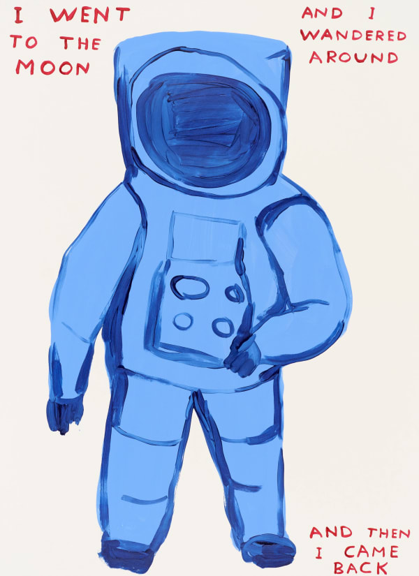 David Shrigley Untitled (I Went to the Moon), 2022
