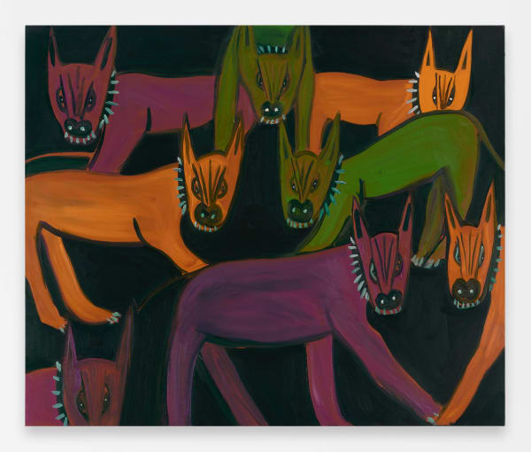 Artwork by Marcus Jahmal titled “Night Dogs"