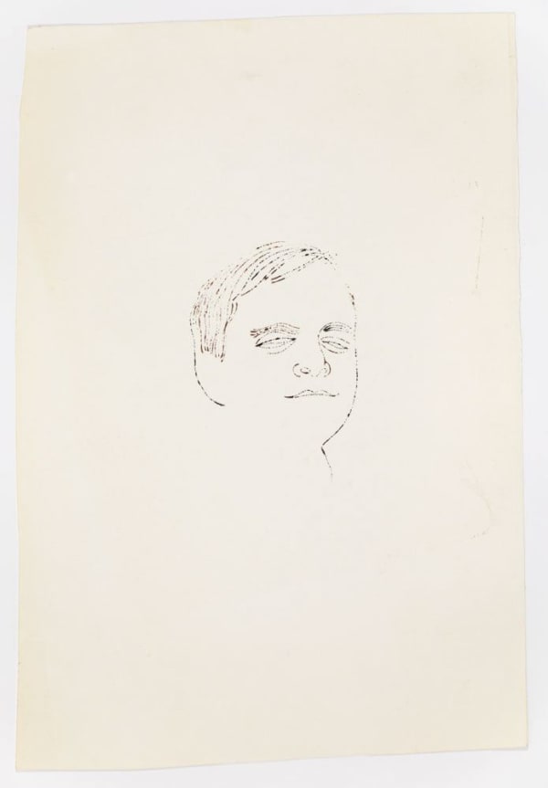 Andy Warhol Male Head, ca. 1954