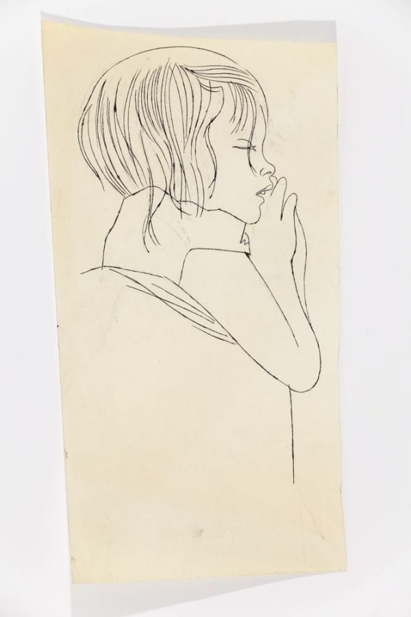 Andy Warhol Girl Sleeping, ca. 1954