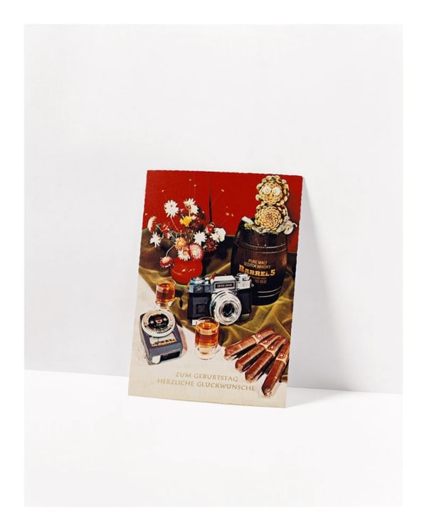 Anne Collier German Still Life #2 (Postcard) Zum Gerburtstag Herzliche Glückwünsche / Warm Birthday Wishes, 2012