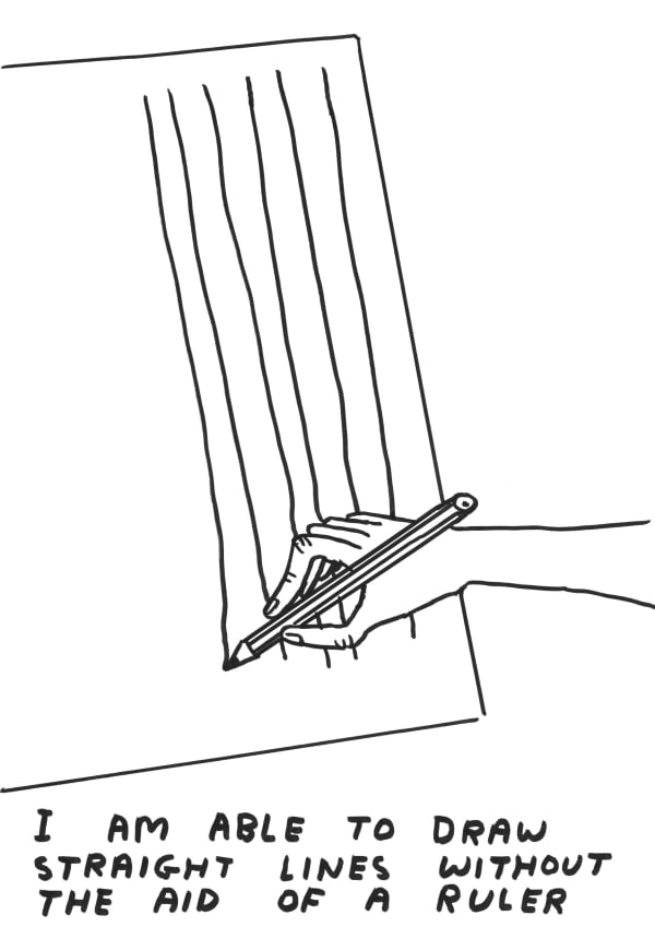 David Shrigley Untitled (Straight Lines), 2019