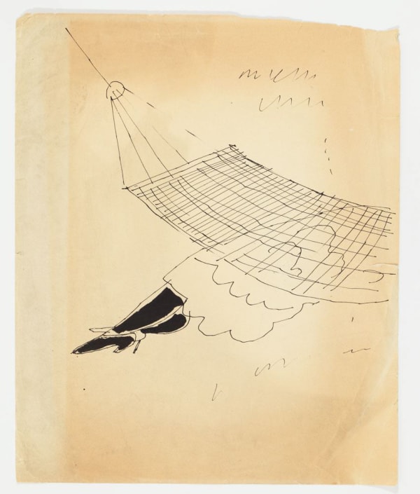 Andy Warhol Lower Torso and Legs Female (House of Flowers), ca. 1954