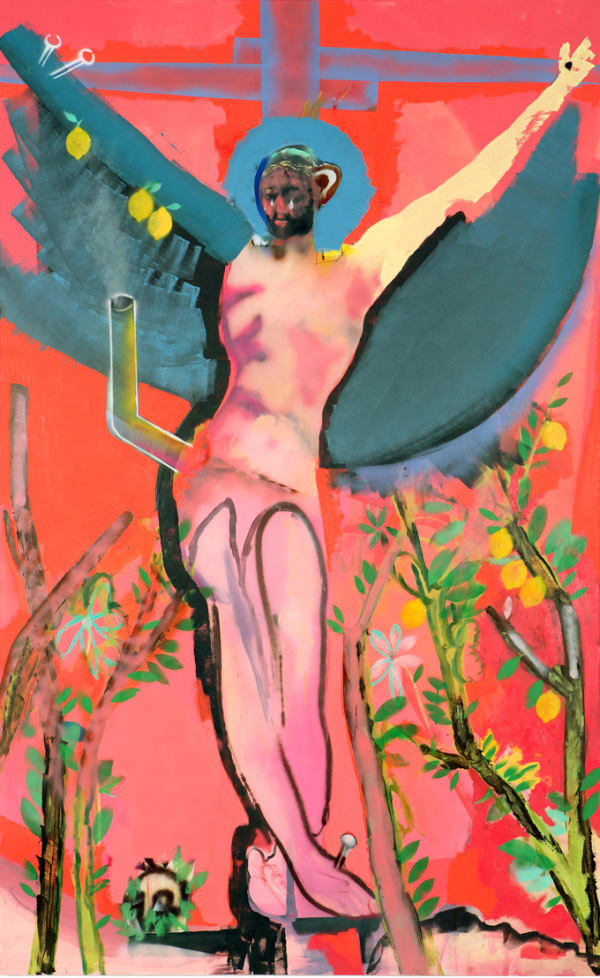 Alessandro Pessoli, Cristo che brucia tra i limoni, 2009