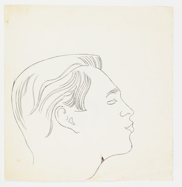 Andy Warhol Male Head, c. 1953