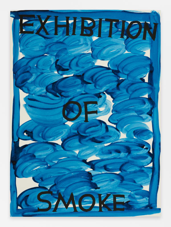 David Shrigley Untitled (Exhibition of Smoke), 2023
