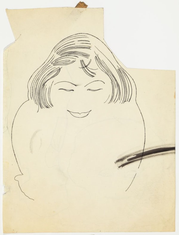 Andy Warhol Female Upper Torso, ca. 1953