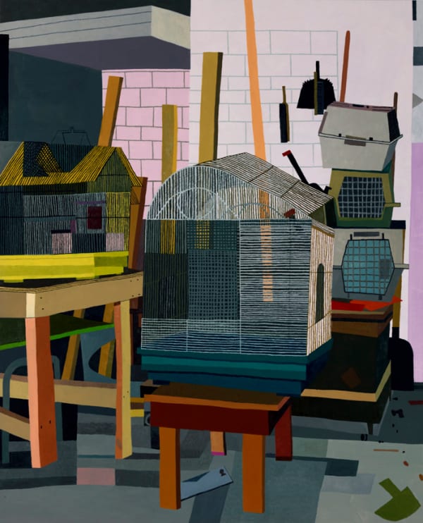 Jonas Wood Bird Cages, 2010