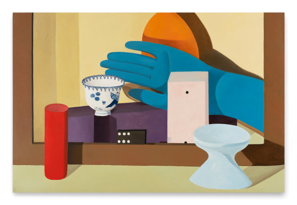 Nathalie Du Pasquier Blue hand and domino, 2007