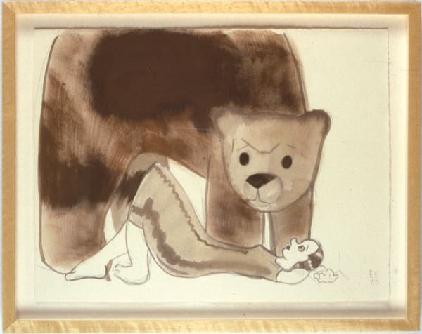 Ellen Berkenblit Brown Bear and Woman, 2000