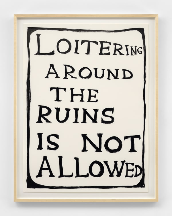 David Shrigley Untitled (Loitering Around The Ruins), 2019