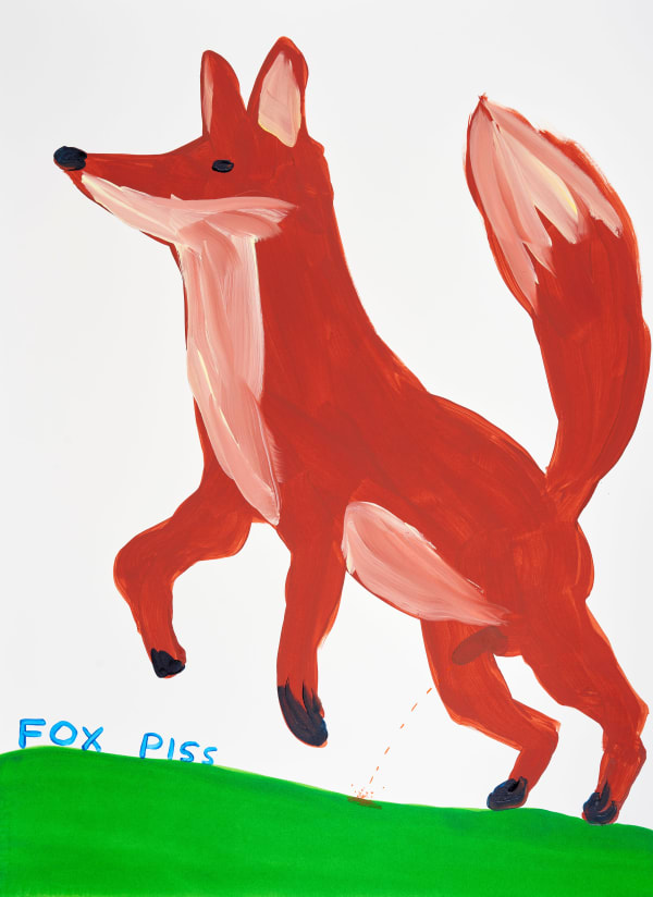 David Shrigley Untitled (Fox piss), 2023