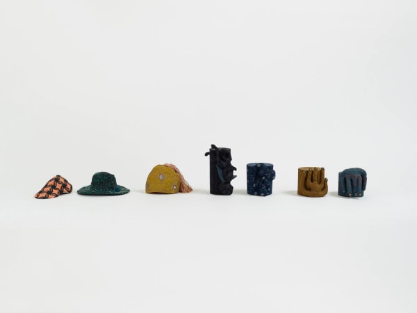 Francis Upritchard Sombre Hats, 2015