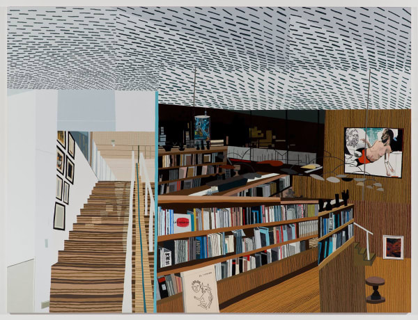 Jonas Wood Ovitz' Library, 2013