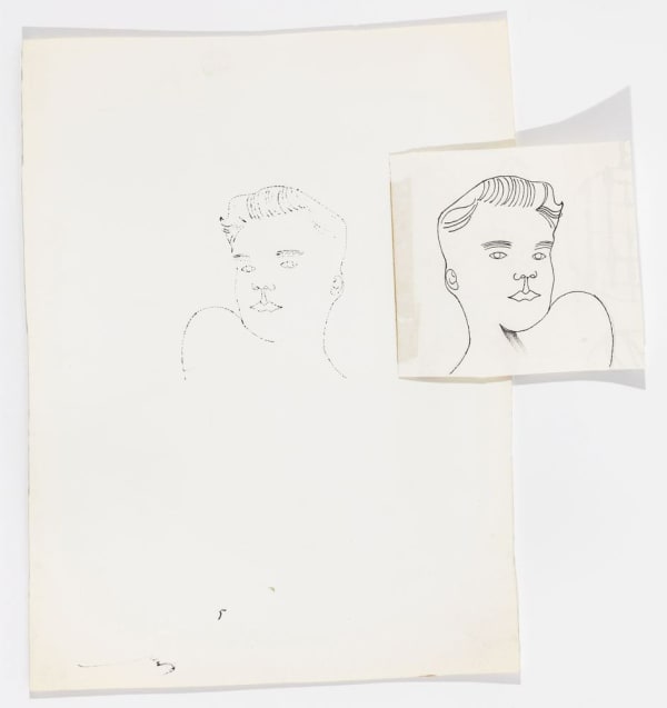 Andy Warhol Male Bust, ca. 1957