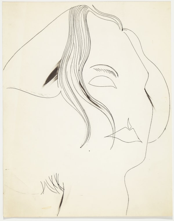 Andy Warhol Unidentified Female (Greta Garbo ?), c. 1954
