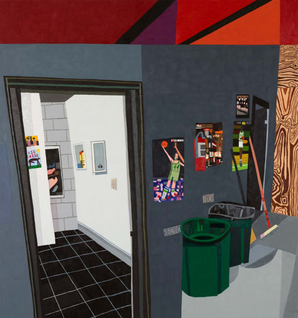 Jonas Wood Studio Hallway, 2010