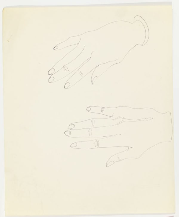 Andy Warhol Hands, ca. 1960