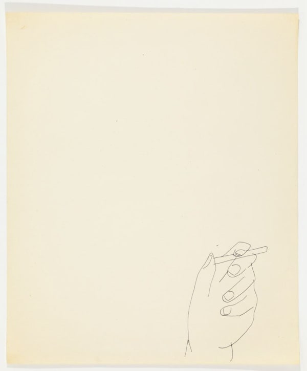 Andy Warhol Hand, ca. 1955