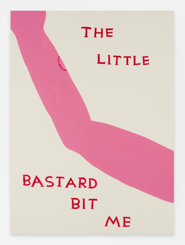 David Shrigley Untitled (The Little Bastard Hit Me), 2023
