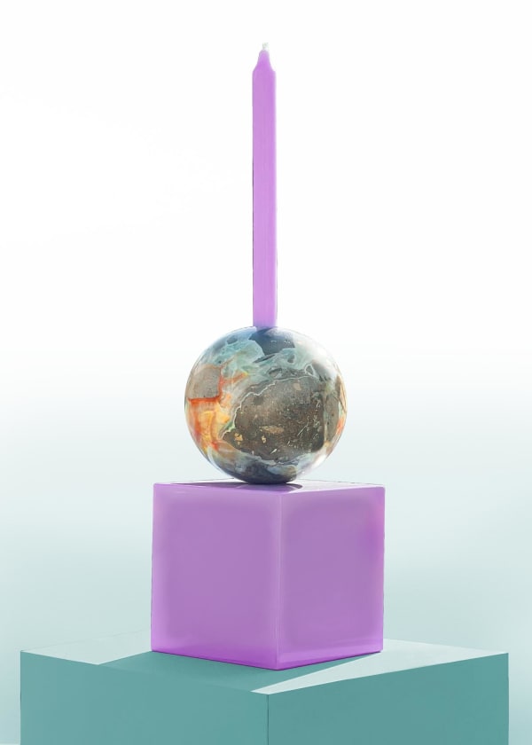 Adrian Cruz Elements, Pianeta (Lilac Candle Holder), 2023