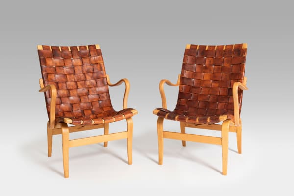 Bruno Mathsson, Pair of Eva chairs, 1961
