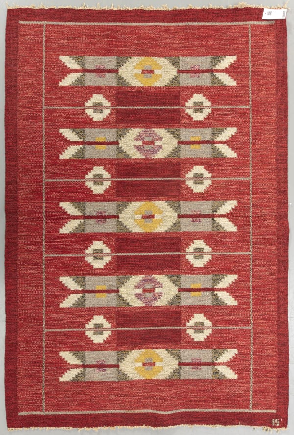 Ingegerd Silow, Geometric pattern in red