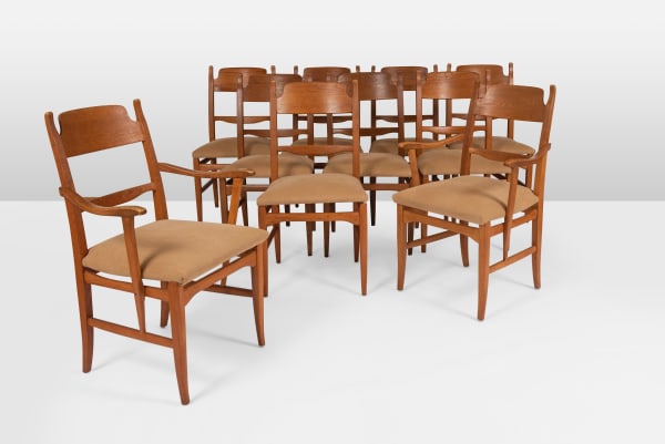 Carl Malmsten, Set of 10 Calmare nyckel chairs, 1960's