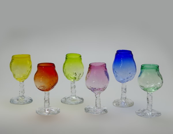 Bernard Heesen, Set of 6 Wine/Water Goblet, 2024