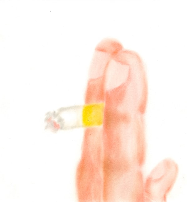 Cigarette's fingers