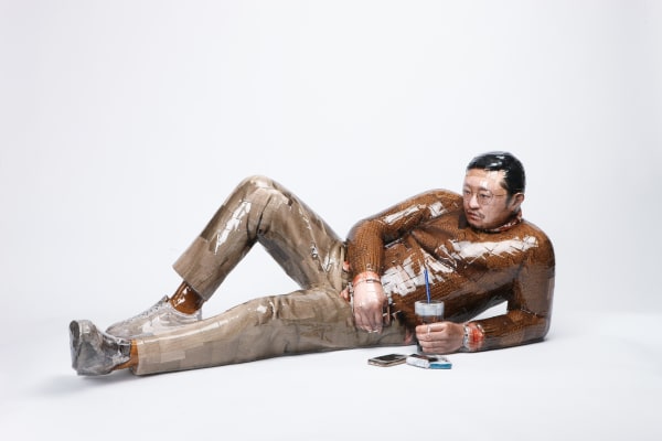 GWON Osang, Reclining Man Drinking, 2016