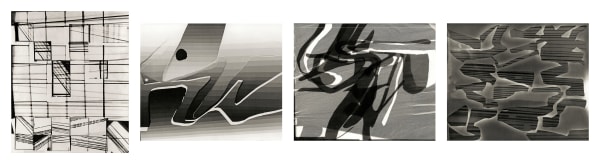 Nalini MALANI, Photogram Set A: Precincts, Trajectory, Flight, Vestige, 1969