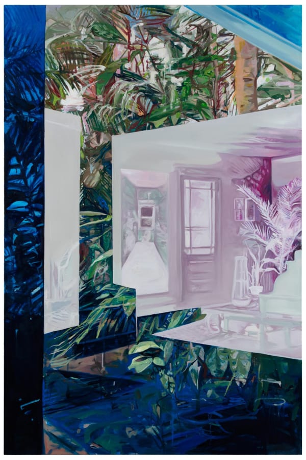 LEE Jihyun, Blue Forest (Diptych)_L 파란 숲 L, 2016