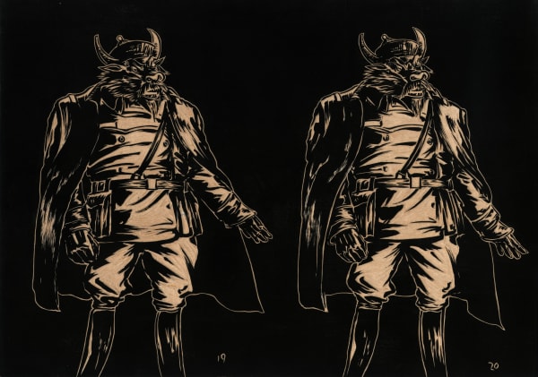 SUN Xun, Original Animation Drawings of "Magic of Atlas" - Luocha "魔法星图”螺刹动画原稿 〈마법성도〉 오리지널 애니메이션 드로잉 - 나찰국, 2017-2024