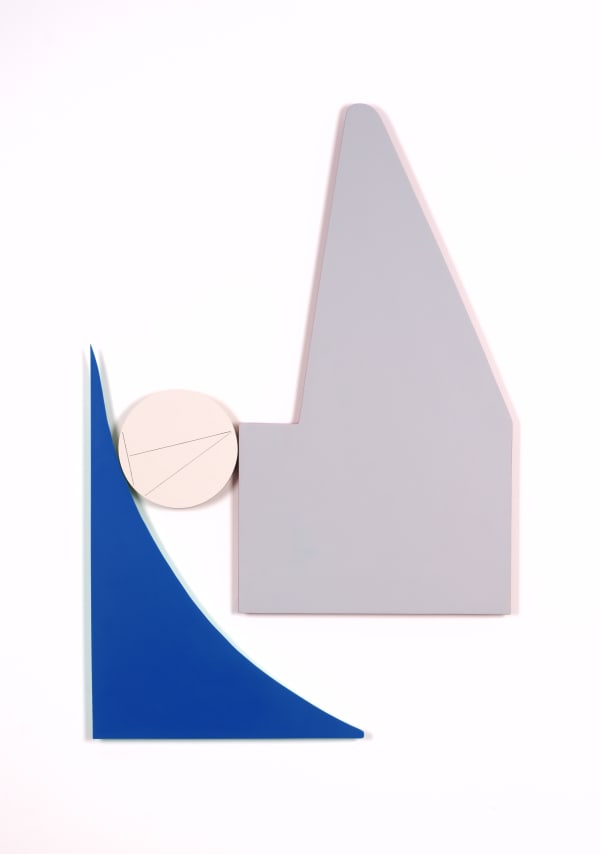 LEE Jeongbae, Blue, Grey, Circle, 2019