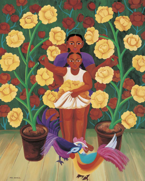 JUNG Kangja, Picking Flowers, 1991
