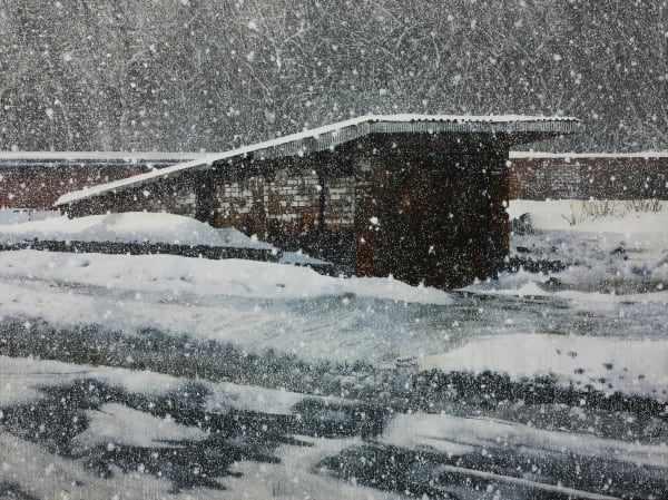 AN Gyungsu, Snowing 눈밭, 2019