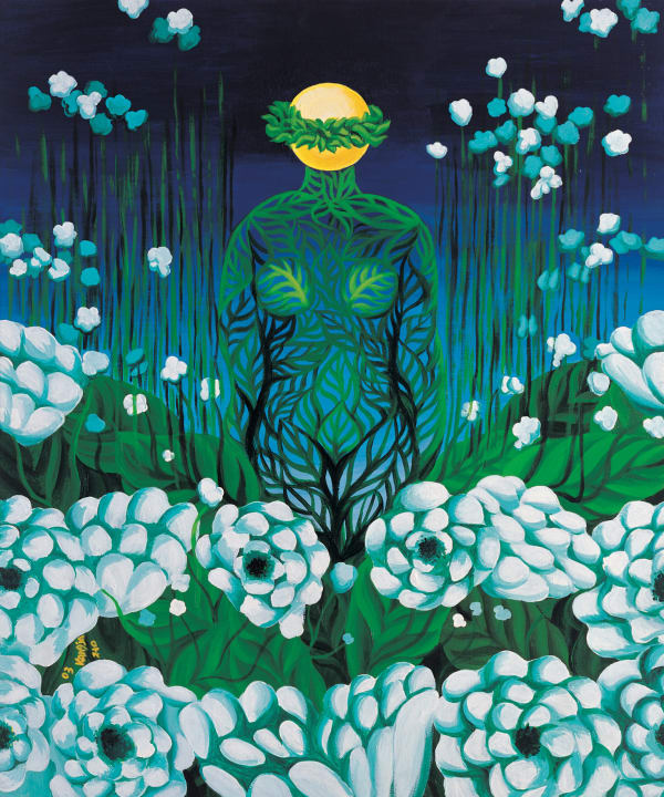 JUNG Kangja, Lady Moon Crowned with a Laurel 월계관을 쓴 달님, 2003