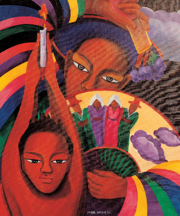 JUNG Kangja, The Female Shaman and a Boy, 1988