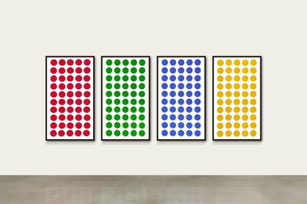 HWANG Gyutae, Color Dots, 2001