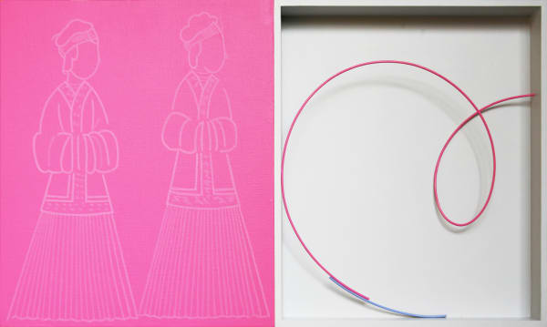 HAN Manyoung, Reproduction of Time-Pink Line 시간의 복제-분홍 선, 2006