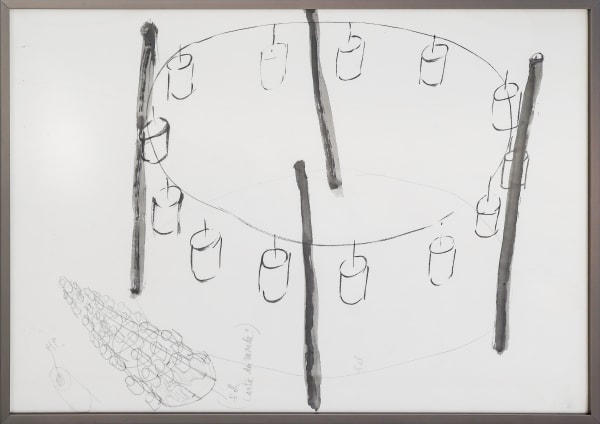 KIM Soun-Gui, Drawing, Téléphone Arabe, 1987-1991