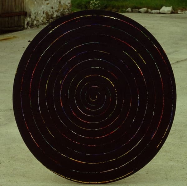 KIM Soun-Gui, Peinture-Cible-Noire (Target-Painting-Black), 1985-1986